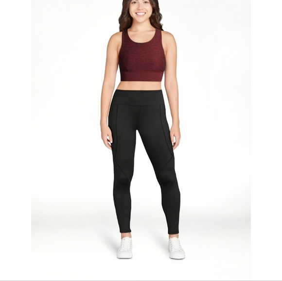 Avia NWT Women's Active Long Line Wide Underbust Band Racerback Sports Bra 909 - Picture 6 of 7